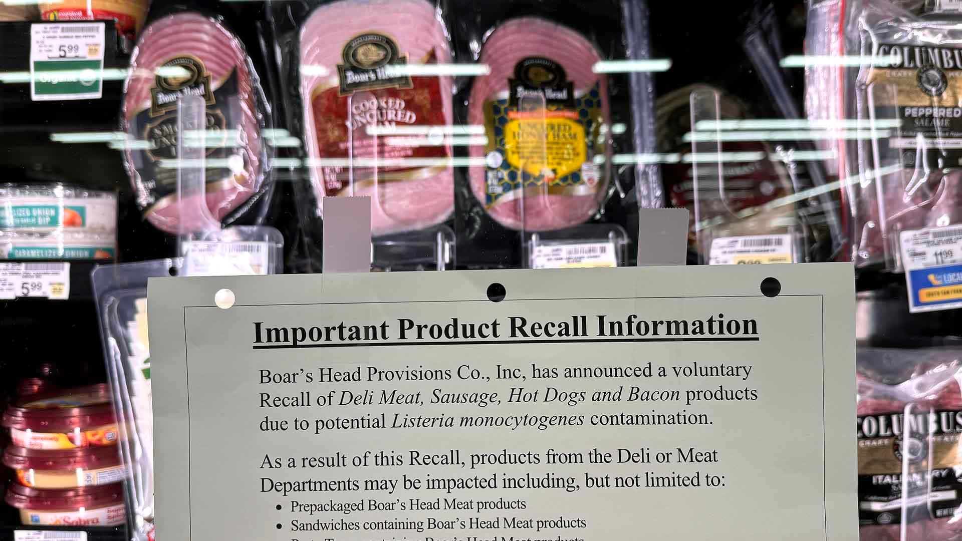 Boar's Head meats recall