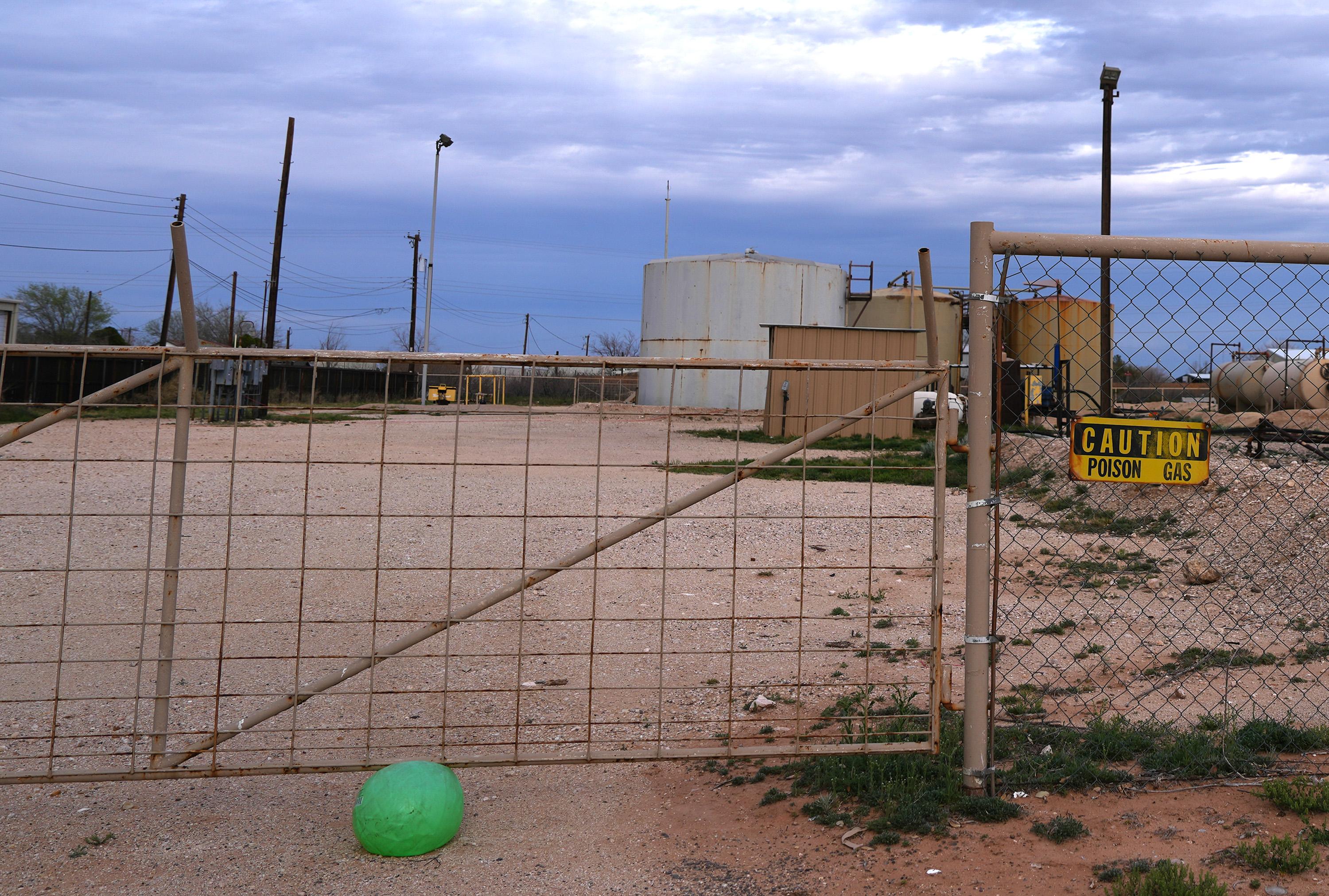 Oil and wastewater storage facility in Odessa